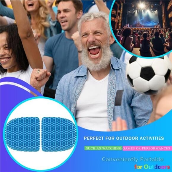 Portable cooling gel seat cushion foldable travel chair pressure relief cushion - Picture 5 of 7